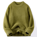 Sweater Men's Autumn Winter Solid Color Sweater Senior Sense Casual Comfort Top Men's