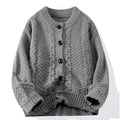 Twist Sweater Cardigan Men Autumn Winter Lazy Casual Loose Top