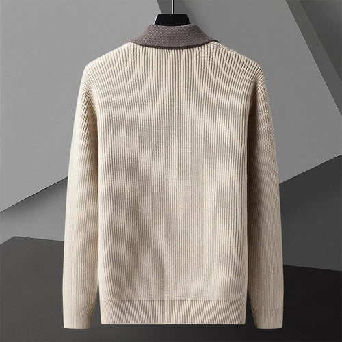 Cardigan Men Knitting Sweaterscoat Spring Autumn Casual Sweater Jackets Solid Turn Down Collar Knitted Cardigan